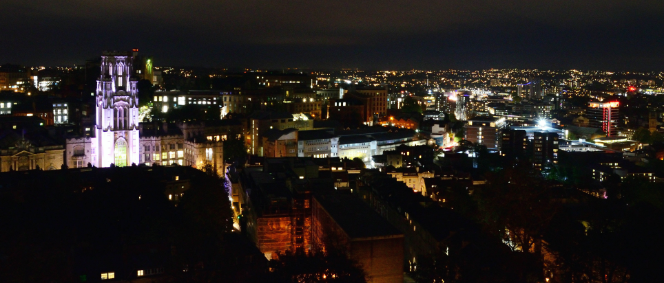 Bristol bei Nacht